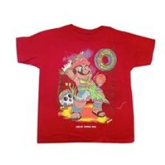 Playera Roja para Varon Mario Bro